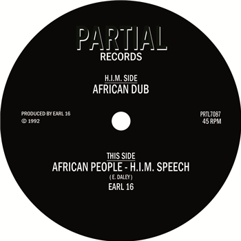 Earl 16 - African People – H.I.M. Speech - Partial Records