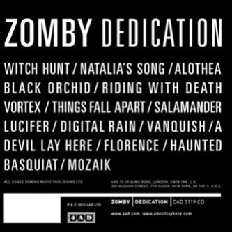 Zomby - Dedication CD - 4AD
