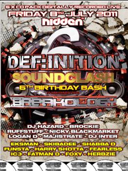 DEFINITION 6th BIRTHDAY BASH & BREAKOLOGY 6 x CD PACK - DEFINITION