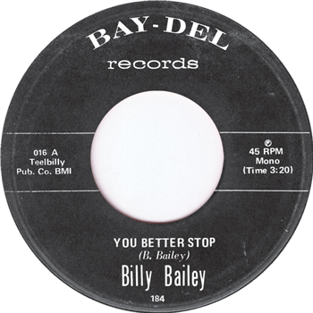 Billy Bailey - You Better Stop - Tramp Records