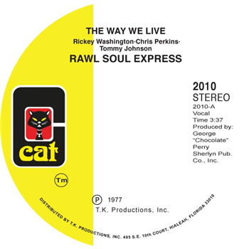RAW SOUL EXPRESS - THE WAY WE LIVE - CAT RECORDS