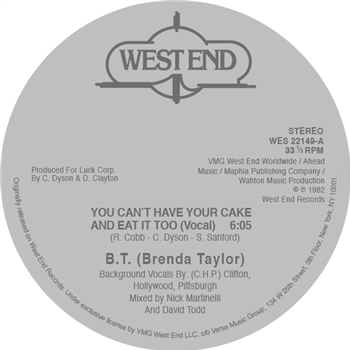 B.T. (BRENDA TAYLOR) - West End Records B.T. (BRENDA TAYLOR) - West End Records