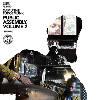 DAMU THE FUDGEMUNK - Public Assembly 2 (2 X LP)  (Black/Gold Swirl Vinyl LP) - REDEFINITION RECORDS