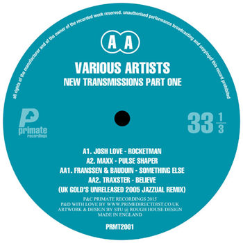 New Transmissions Part 1 - Va - PRIMATE RECORDINGS New Transmissions Part 1 - Va - PRIMATE RECORDINGS