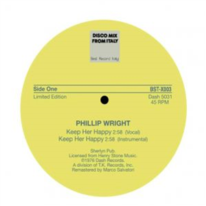 Phillip Wright - Keep Her Happy - Best Record Italy
