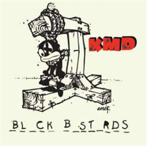 KMD - BL_CK B_ST_RDS - Red double vinyl with gatefold tip-on case-wrapped jacket, 12” photo insert, printed labels and dust sleeves. - Rhymesayers