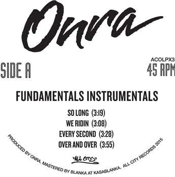 ONRA - FUNDAMENTALS INSTRUMENTALS - ALL CITY DUBLIN