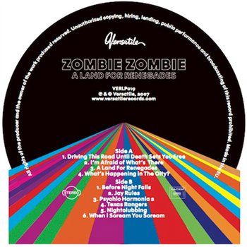 ZOMBIE ZOMBIE - A LAND FOR RENEGADES - Versatile Records
