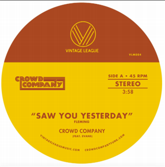 CROWD COMPANY - Saw You Yesterday b/w Can’t
Get Enough - Vintage League Music