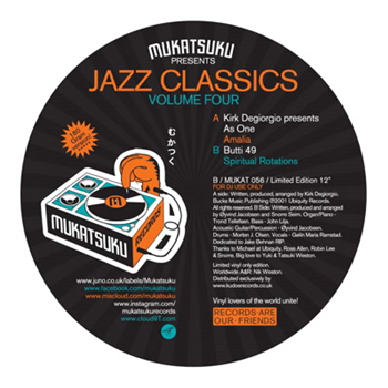 Kirk Degiorgio Presents As One & Butti 49 - 
Jazz Classics Volume 4 - Mukatsuku