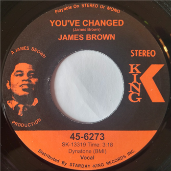 James Brown / Alfred Ellis With James Brown And His Orchestra - Youve Changed / Funk Bomb - King Records