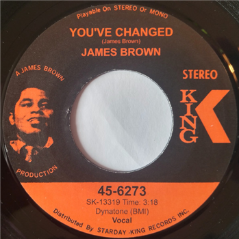 James Brown / Alfred Ellis With James Brown And His Orchestra - Youve Changed / Funk Bomb - King Records James Brown / Alfred Ellis With James Brown And His Orchestra - Youve Changed / Funk Bomb - King Records