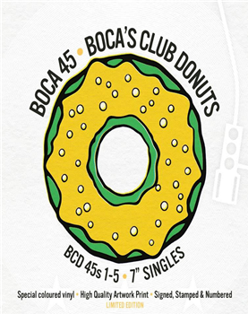 BOCA 45 – Boca’s Club Donuts (5 X 7 Boxset) - BOCAS CLUB DONUTS BOCA 45 – Boca’s Club Donuts (5 X 7 Boxset) - BOCAS CLUB DONUTS