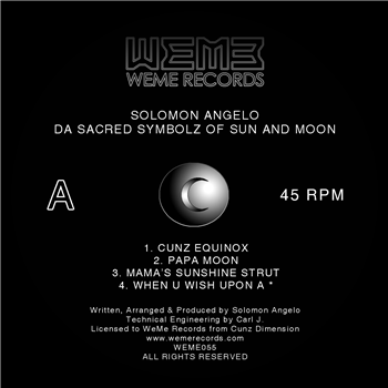 Solomon Angelo - Da Sacred Symbols Of Sun And Moon - Weme Records