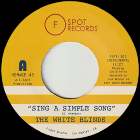 The White Blinds - Title Sing A Simple Song b/w Klapp Back - F-Spot Records