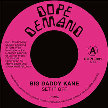 Big Daddy Kane - Set It Off - Dope Demand