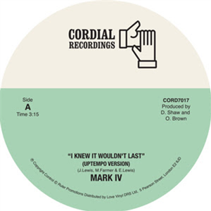 Mark IV - Cordial Recordings Mark IV - Cordial Recordings