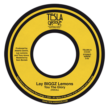 Lay Biggz Lemons - You The Glory (Clear Vinyl) - TESLA GROOVE