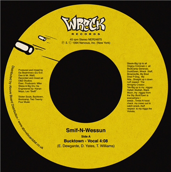 Smif-N-Wessun - Bucktown - NERVOUS RECORDS