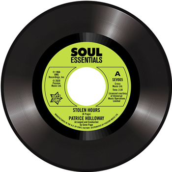 PATRICE HOLLOWAY – Stolen Hours / Love And Desire - Outta Sight Soul Essentials