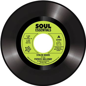 PATRICE HOLLOWAY – Stolen Hours / Love And Desire - Outta Sight Soul Essentials PATRICE HOLLOWAY – Stolen Hours / Love And Desire - Outta Sight Soul Essentials