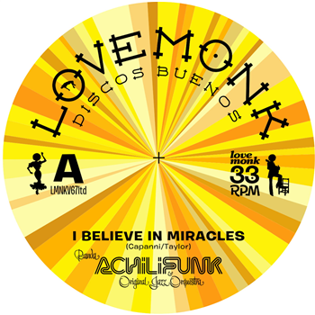 Banda Achilifunk & OJO - I Believe In Miracles Limited Edition Yellow Vinyl - Lovemonk