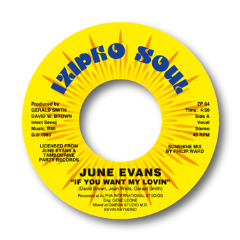 JUNE EVANS (SKY BLUE & BLACK VINYL) - IZIPHO SOUL RECORDS