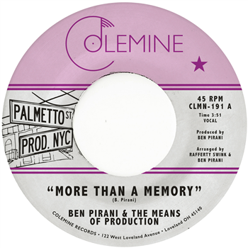 Ben Pirani - More Than A Memory - Colemine Records