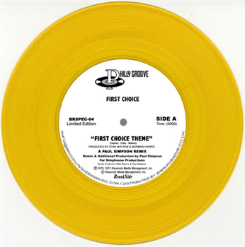 First Choice - First Choice Theme (Paul Simpson Remixes) (Yellow Vinyl) - Brookside Records