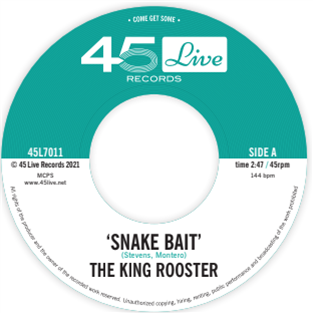 THE KING ROOSTER - 45 Live Records THE KING ROOSTER - 45 Live Records