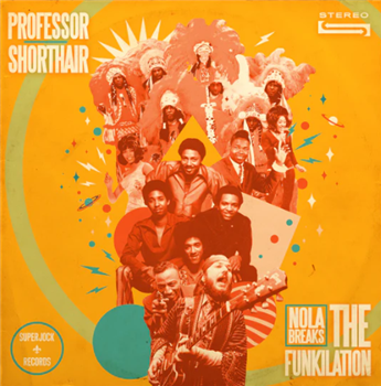 Professor Shorthair - NOLA Breaks: The Funkilation (Blue & Orange Splatter LP) - Superjock Records
