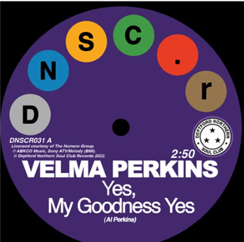 Velma Perkins / Johnson, Hawkins, Tatum & Durr 7" - Deptford Northern Soul Club Records