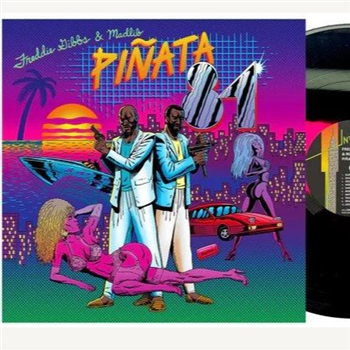 Freddie Gibbs & Madlib - Pinata: The 1984 Version (Neon Pink & Black Vinyl) - Madlib Invazion