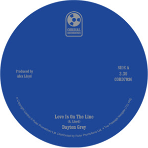 Dayton Grey 7" - Cordial Recordings Dayton Grey 7" - Cordial Recordings