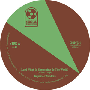 Imperial Wonders 7" - Cordial Recordings Imperial Wonders 7" - Cordial Recordings