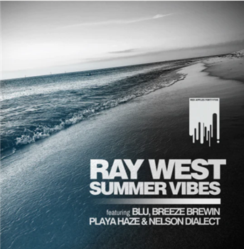 Ray West featuring Blu & Breeze - Summer Vibes (Sea Blue 7") - Red Apples 45