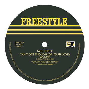 Take Three - Cant Get Enough (Of Your Love) - Freestyle Records