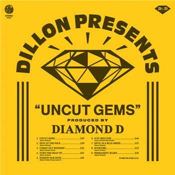 Dillon & Diamond D - Uncut Gems (translucent gem blue vinyl + DL Code) - Full Plate