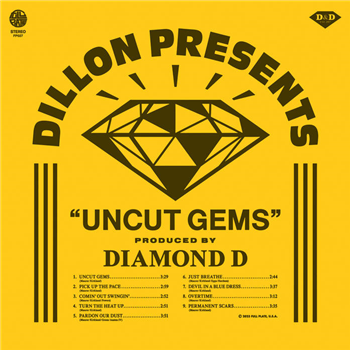Dillon & Diamond D - Uncut Gems (translucent gem blue vinyl + DL Code) - Full Plate Dillon & Diamond D - Uncut Gems (translucent gem blue vinyl + DL Code) - Full Plate