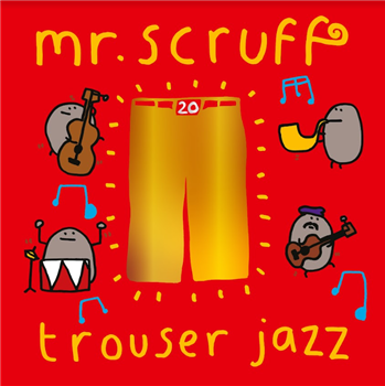 Mr. Scruff - Trouser Jazz (Deluxe 20th Anniversary Edition - 2 X Blue / Red Vinyl, peelable trouser sticker + DL Code) - Ninja Tune