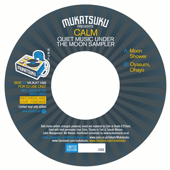 CALM - Quiet Music Under The Moon Sampler 7" - Mukatsuku