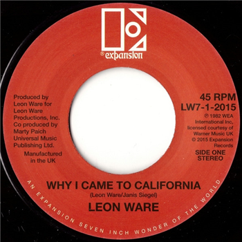 LEON WARE 7" - EXPANSION RECORDS