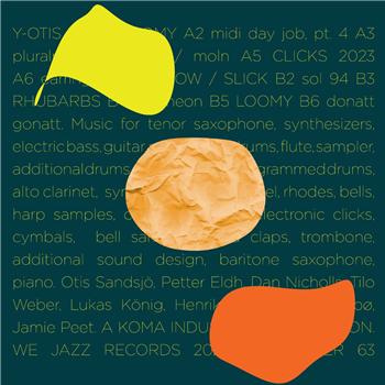 Otis Sandsjö? - Y-OTIS TRE - Standard weight, orange vinyl - We Jazz Records