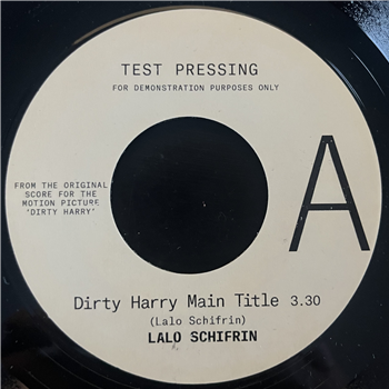 LALO SCHIFRIN - Dirty Harry / Main Force - 7"  - LALO