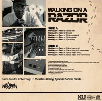 Lewis Parker ft Sadat X & Shabaam Sahdeeq - Walking On A Razor EP - King Underground