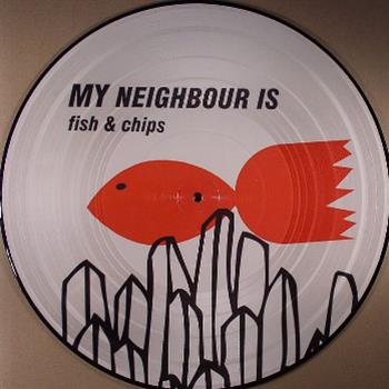 My Neighbor Is - Fish & Chips LP (Picture Disc) - Cold Busted