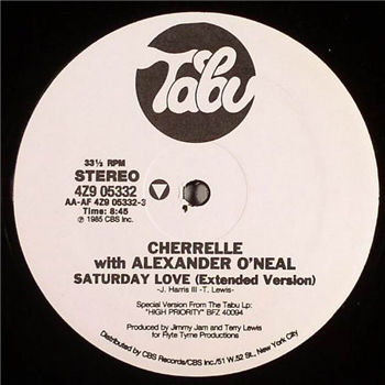 CHERRELLE WITH ALEXANDER ONEAL - SATURDAY LOVE - TABU CHERRELLE WITH ALEXANDER ONEAL - SATURDAY LOVE - TABU