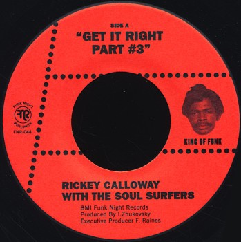 Rickey Calloway w/ The Soul Surfers (7") - Funk Night Records Rickey Calloway w/ The Soul Surfers (7") - Funk Night Records