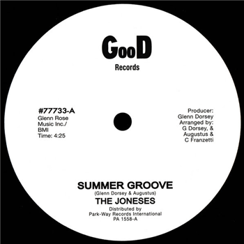 The Joneses - Summer Groove - Good Records