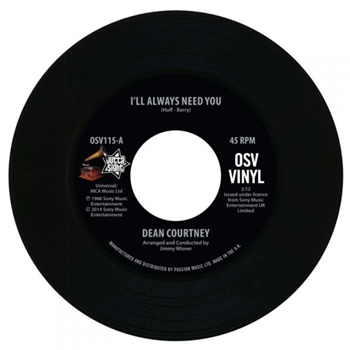 Dean Courtney - Ill Always Need You (7") - Outta Sight Dean Courtney - Ill Always Need You (7") - Outta Sight